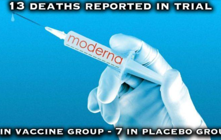Media Blackout: Moderna’s FDA Report Lists 13 Deaths In Vaccine Trials